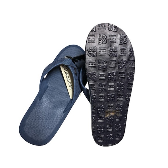 No Boundaries Blue Ocean Flip-Flops - Picture 2 of 4